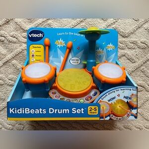 Vtech Kidi Beats Drum Set - 25 Sounds & Multiple Playing Modes, Ages 2-5Y